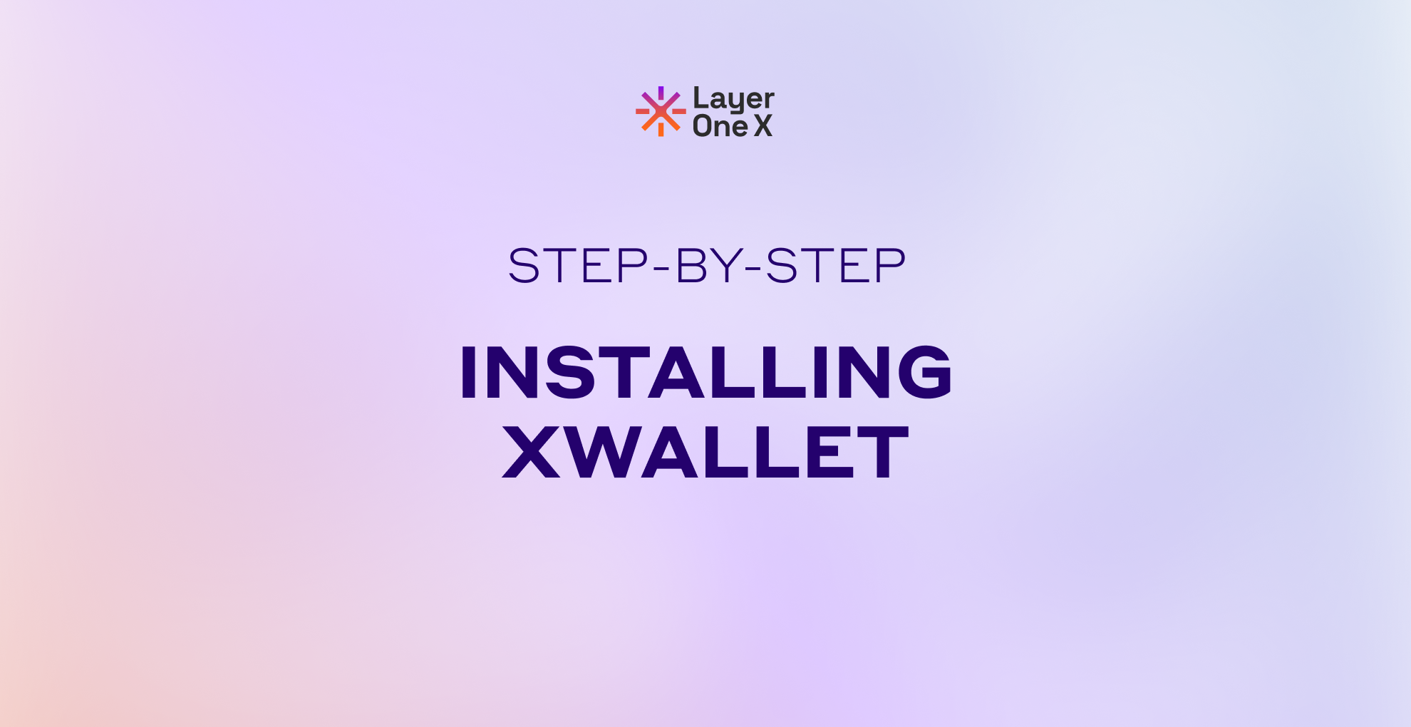 A step-by-step guide to installing your XWallet