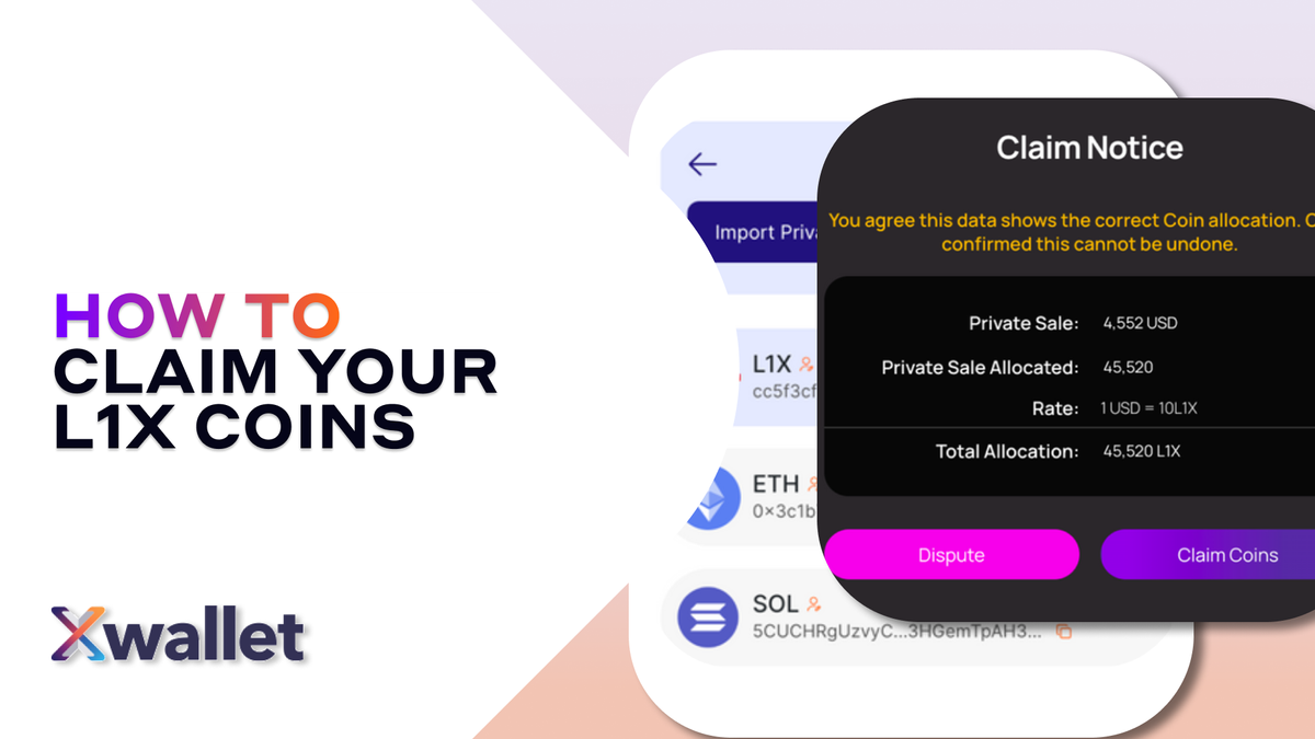 A step-by-step guide to claim your L1X Coins (Private Sale)