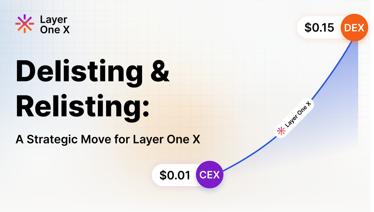 Delisting and Relisting: A Strategic Move for Layer One X